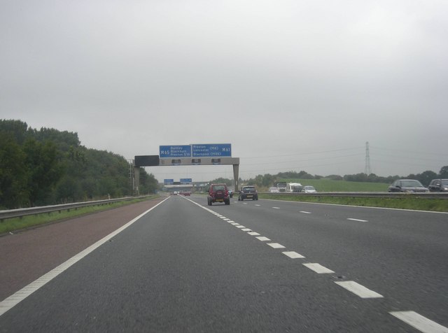 M6 south at junction 29 just south of... © Mari Buckley :: Geograph ...