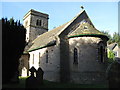 NZ0158 : The chancel end of St. John's Church, Healey by Mike Quinn