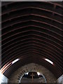NZ0158 : The internal roof of St. John's Church, Healey by Mike Quinn