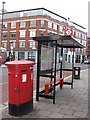 Bus shelter in Goswell Road, EC1