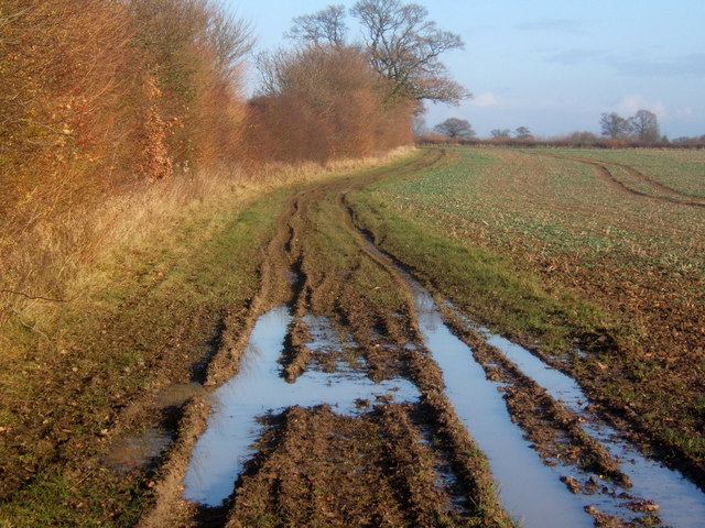Field-edge footpath from Furneaux Farm