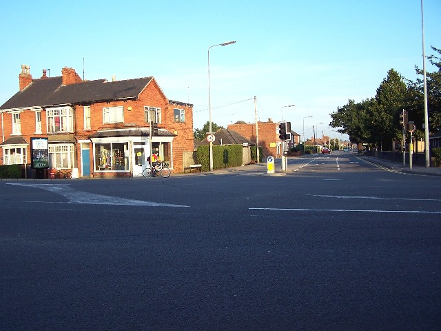 Moor Lane and Newark Road junction