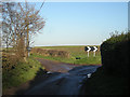 Lane junction near the county boundary