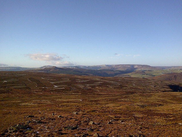 Moscar Moor from Stanage End