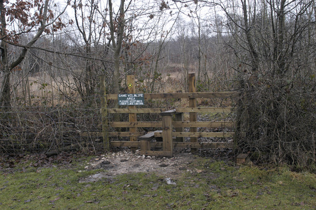Stile and footpath into Longtail Wood