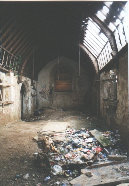 Interior of Pitsea Church before it was demolished!