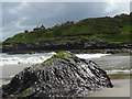 Banff beach looking back to Banff