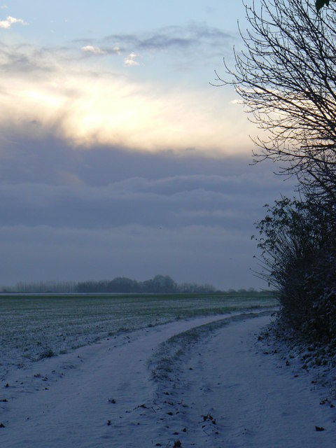 Track and field near Bolton Hill Farm