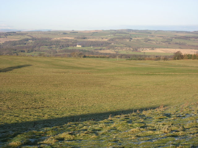 The view from Limestone Corner towards Chipchase Castle