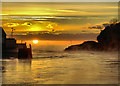 Looe harbour entrance