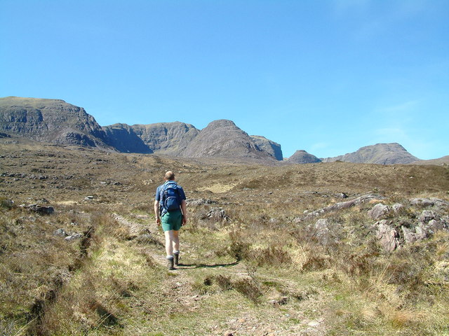 Looking to A Chioch from the path to Loch Gaineamhach