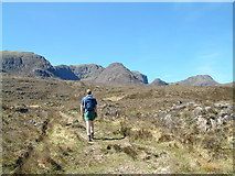  : Looking to A Chioch from the path to Loch Gaineamhach by Chris Ridgway