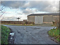 SS9970 : Junction and barn, New Barn, St Athan by Mick Lobb