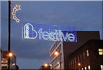 J3374 : Christmas lights, Belfast (2008) by Albert Bridge