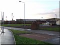 Site of boarded up flats