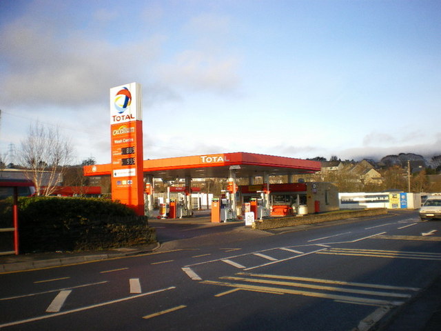 Total Filling Station on Halifax Road, Stone Chair