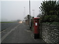 Postbox in Southampton Road on a misty afternoon in mid December