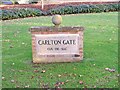 Carlton Gate road sign