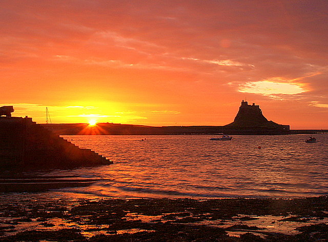 Sunrise on Lindisfarne