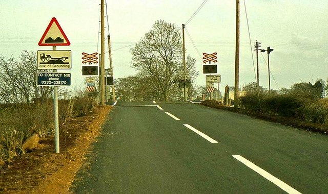 Slaght Level Crossing Near Ballymena C Albert Bridge Geograph Ireland