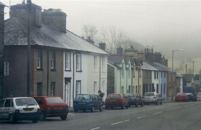 A row of houses in Machynlleth