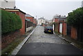 Cobbled back street off Grange Rd