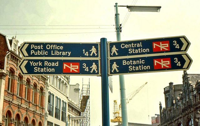 Pedestrian sign, Belfast