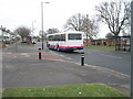 Passengers hailing the Cosham bound bus opposite King Richard School