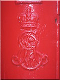 TQ2585 : Edward VII postbox, Ferncroft Avenue / Hollycroft Avenue, NW3 - royal cipher by Mike Quinn