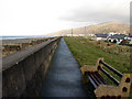 Sea defence wall to the north of Fairbourne