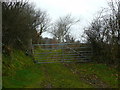 Trac fferm uwchben Ystrad Aeron / Farm track above Ystrad Aeron