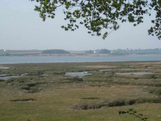 View from near East Newhall towards Erwarton Ness
