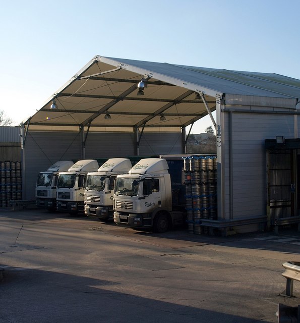 Lorry depot, Old Woods Trading Estate © Derek Harper cc-by-sa/2.0 ...