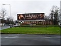 Massive advertising board in Ibrox