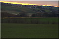 View of Inverkeilor and countryside at Sunset