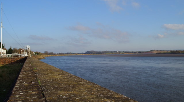 The River Severn can look blue...........