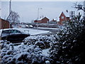 Bishops Itchington Lakin Drive in Snow