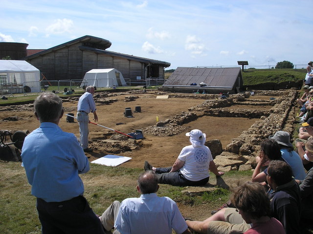 Brading Roman villa excavation of north wing