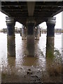 Underside of rail bridge