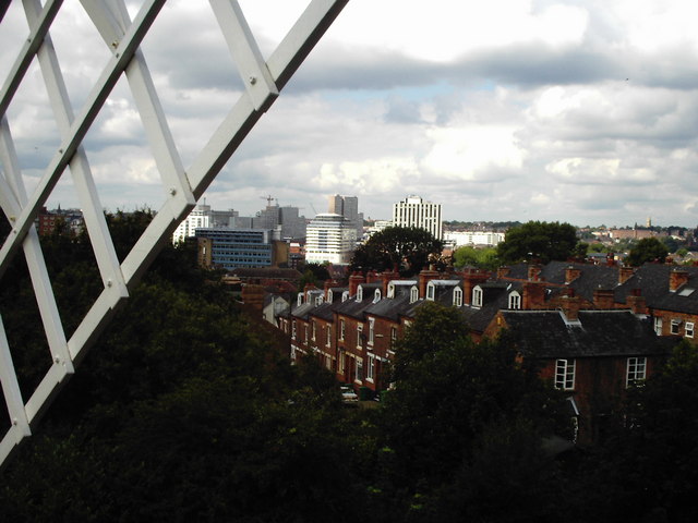 A view of the Biocity from the Green's Windmill in Nottingham