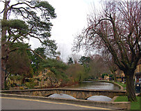 SP1620 : Windrush looking south, Bourton by Andy F