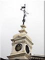 TQ3182 : Clock tower and weather vane on The Peasant by Mike Quinn