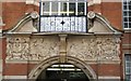 Ornate doorway, City University, St. John Street, EC1