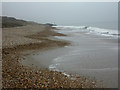 Barton on Sea, beach looking east