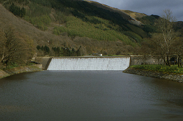 The Rheidol dam in Cwm Rheidol