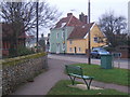 Needham Market scene at the end of Barking Road