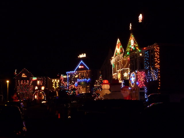 Branksome: Runton Road at Christmastime,... © Chris Downer :: Geograph ...