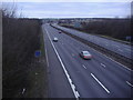 M25 north from the bridge on Blanche Lane, South Mimms