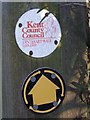 Kent County Council Centenary Walk Markers