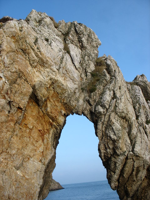 The "Keystone" of the Sea Arch at Porth Wen